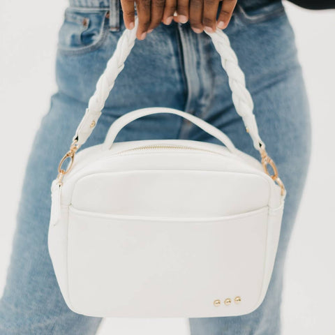 Harriet Handle Crossbody & Shoulder Bag • Cream