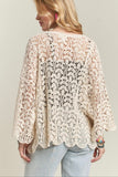 Crochet Cardigan (Beige)