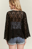 Crochet Cardigan (Black)