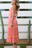 Cut Out Maxi Dress (Pink)