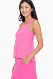 Mono B Active Racerback Tank (Hot Pink)