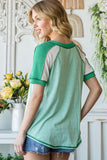 Multi V-Neck Top (Mint)