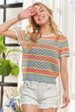 Stripe Crochet Top