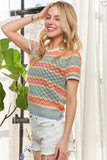 Stripe Crochet Top